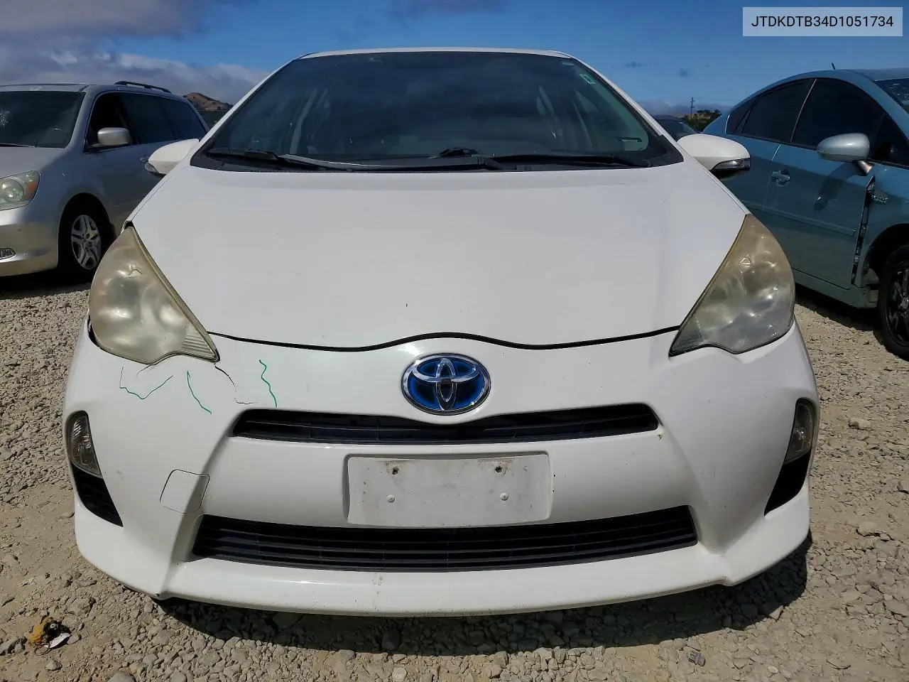 2013 Toyota Prius C Two VIN: JTDKDTB34D1051734 Lot: 58126036