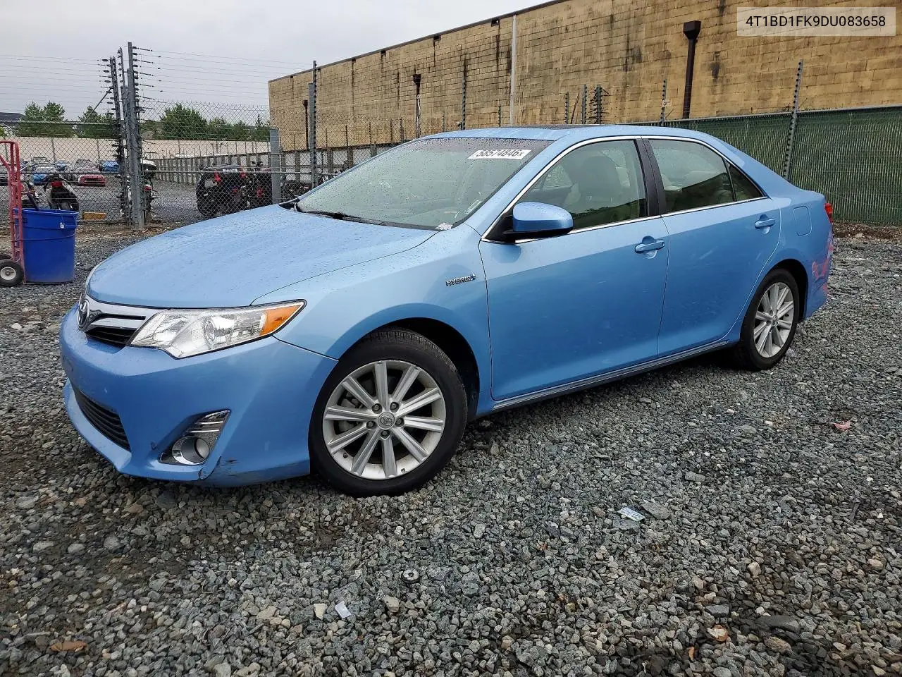 2013 Toyota Camry Hybrid Xle VIN: 4T1BD1FK9DU083658 Lot: 58574846