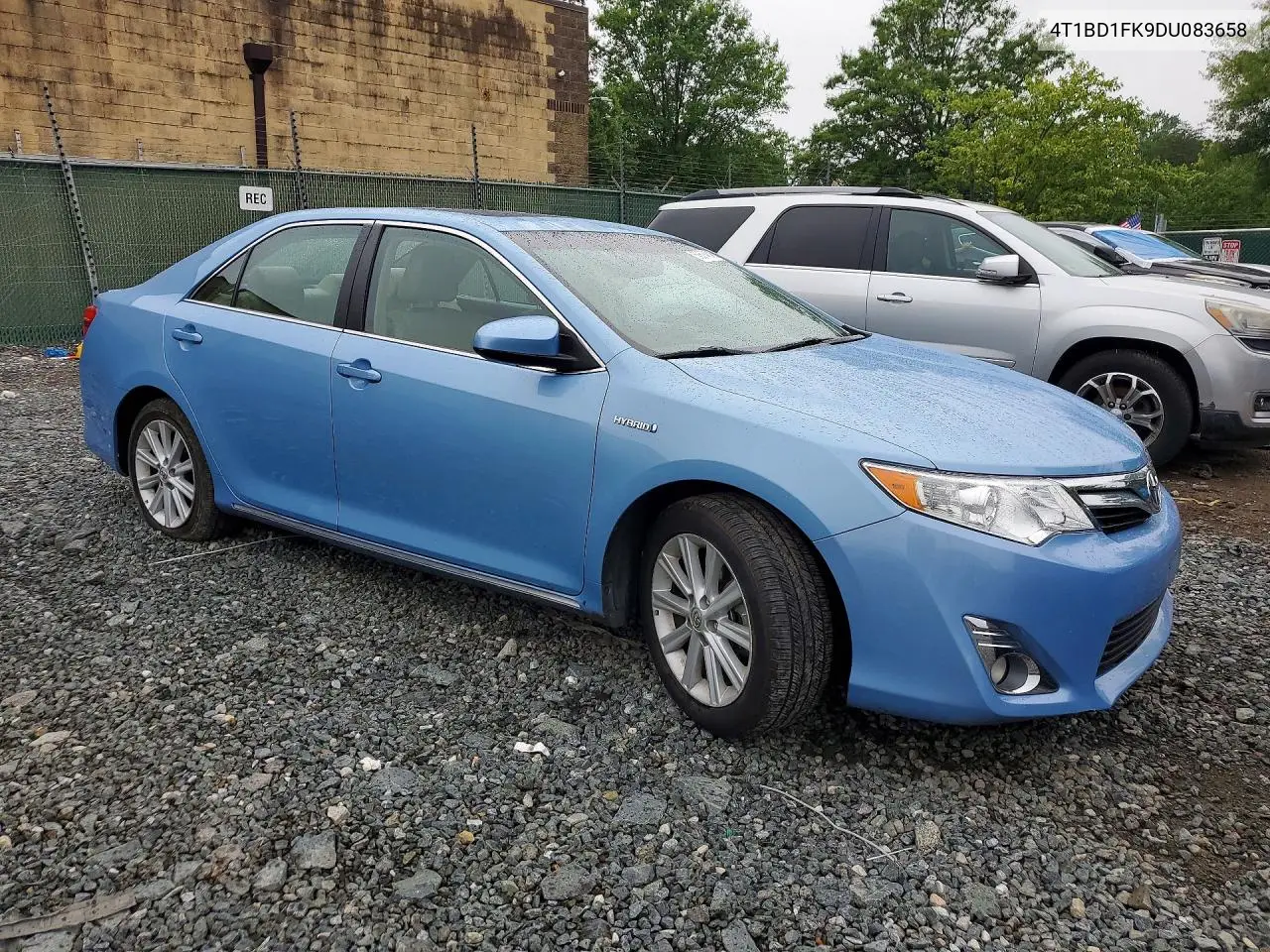 2013 Toyota Camry Hybrid Xle VIN: 4T1BD1FK9DU083658 Lot: 58574846