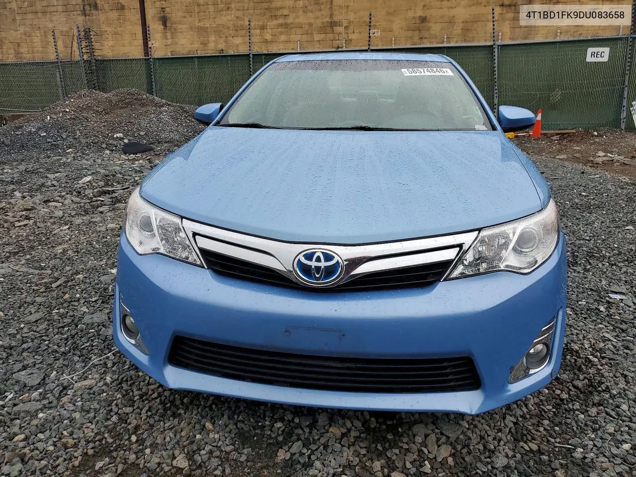 2013 Toyota Camry Hybrid Xle VIN: 4T1BD1FK9DU083658 Lot: 58574846