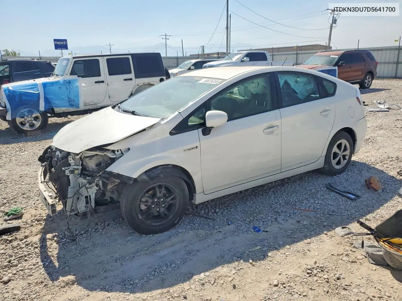 2013 Toyota Prius Two VIN: JTDKN3DU7D5641700 Lot: 58626356