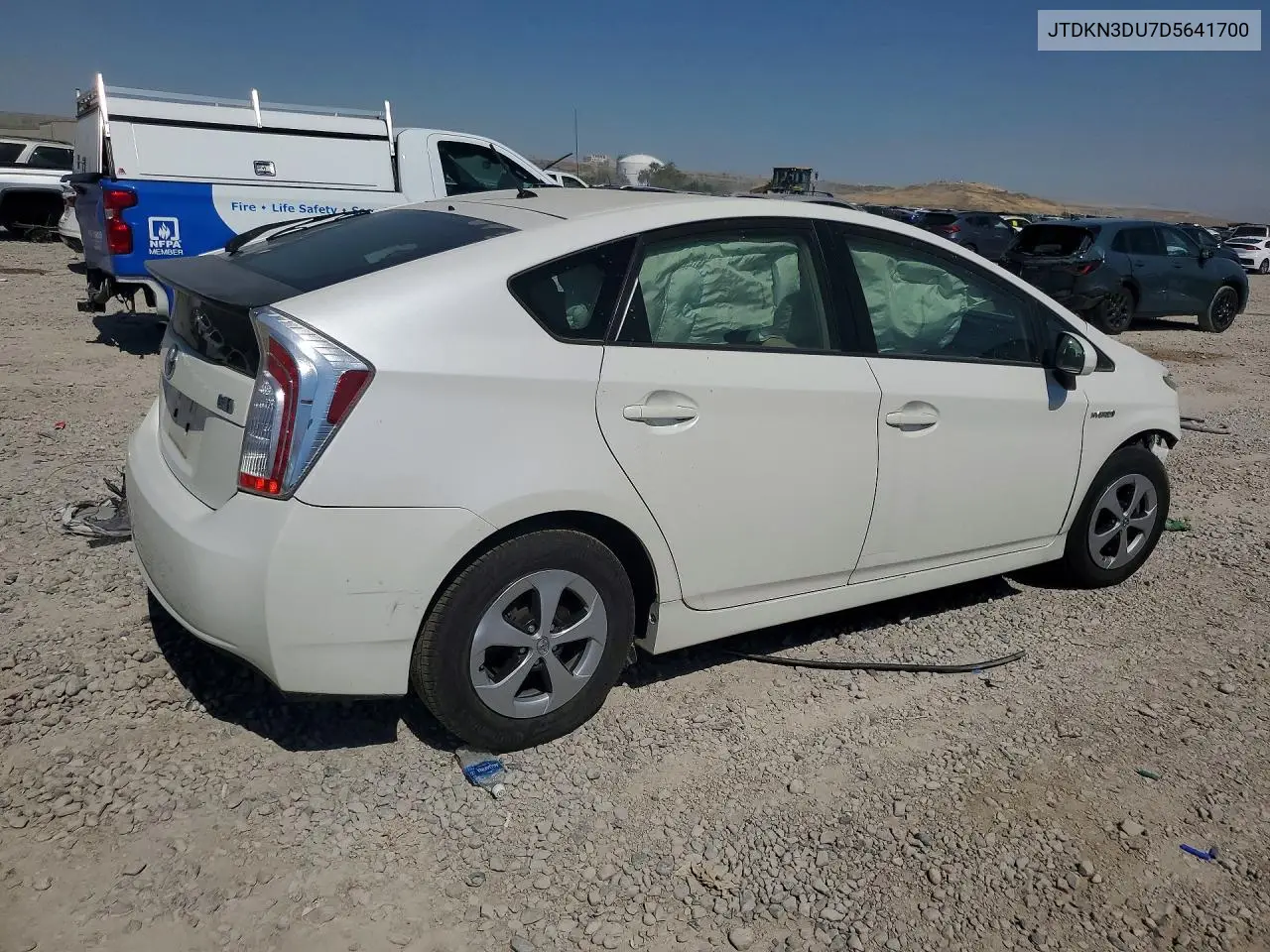 2013 Toyota Prius Two VIN: JTDKN3DU7D5641700 Lot: 58626356