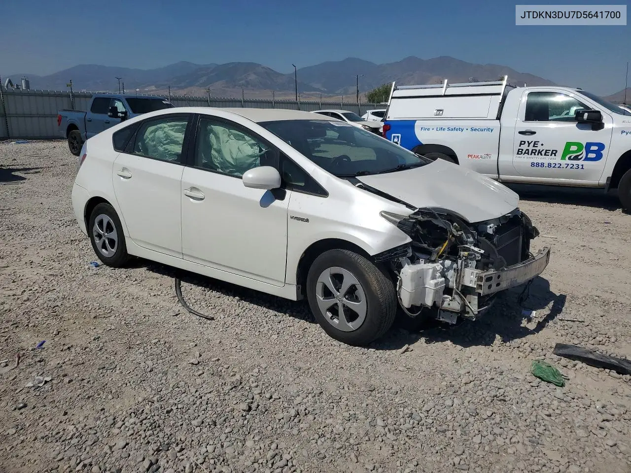 2013 Toyota Prius Two VIN: JTDKN3DU7D5641700 Lot: 58626356