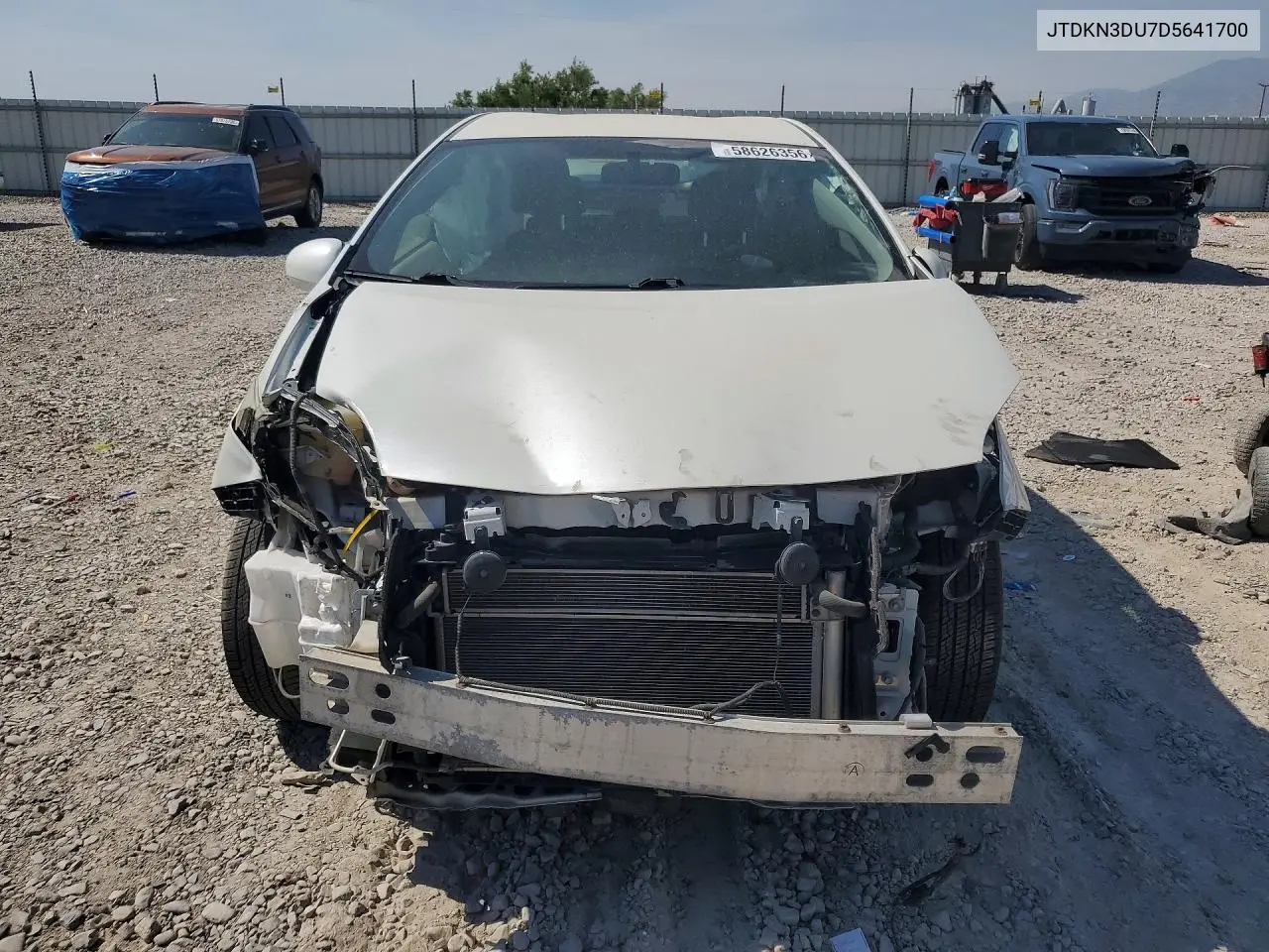 2013 Toyota Prius Two VIN: JTDKN3DU7D5641700 Lot: 58626356