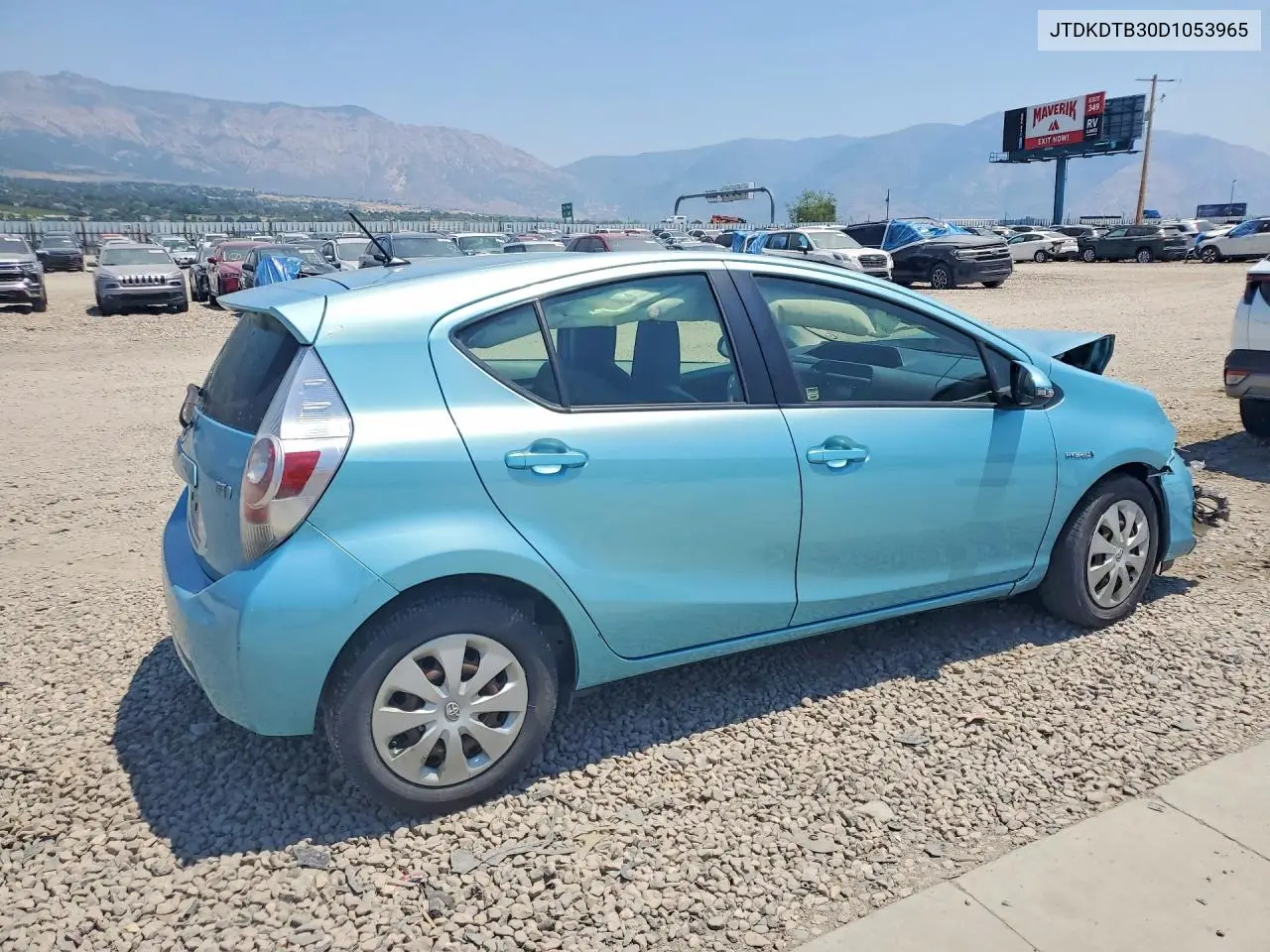 2013 Toyota Prius C One VIN: JTDKDTB30D1053965 Lot: 58701366