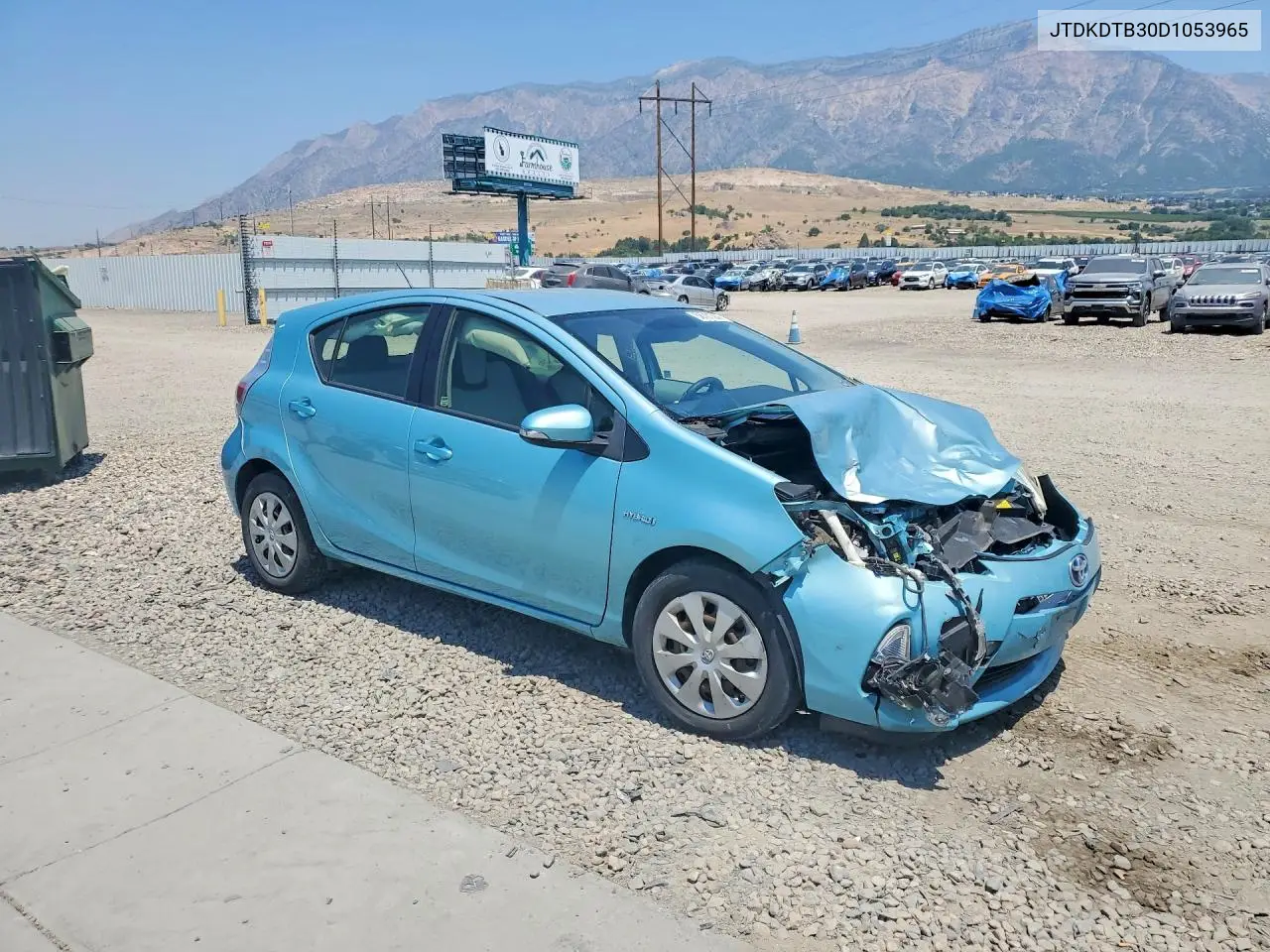 2013 Toyota Prius C One VIN: JTDKDTB30D1053965 Lot: 58701366
