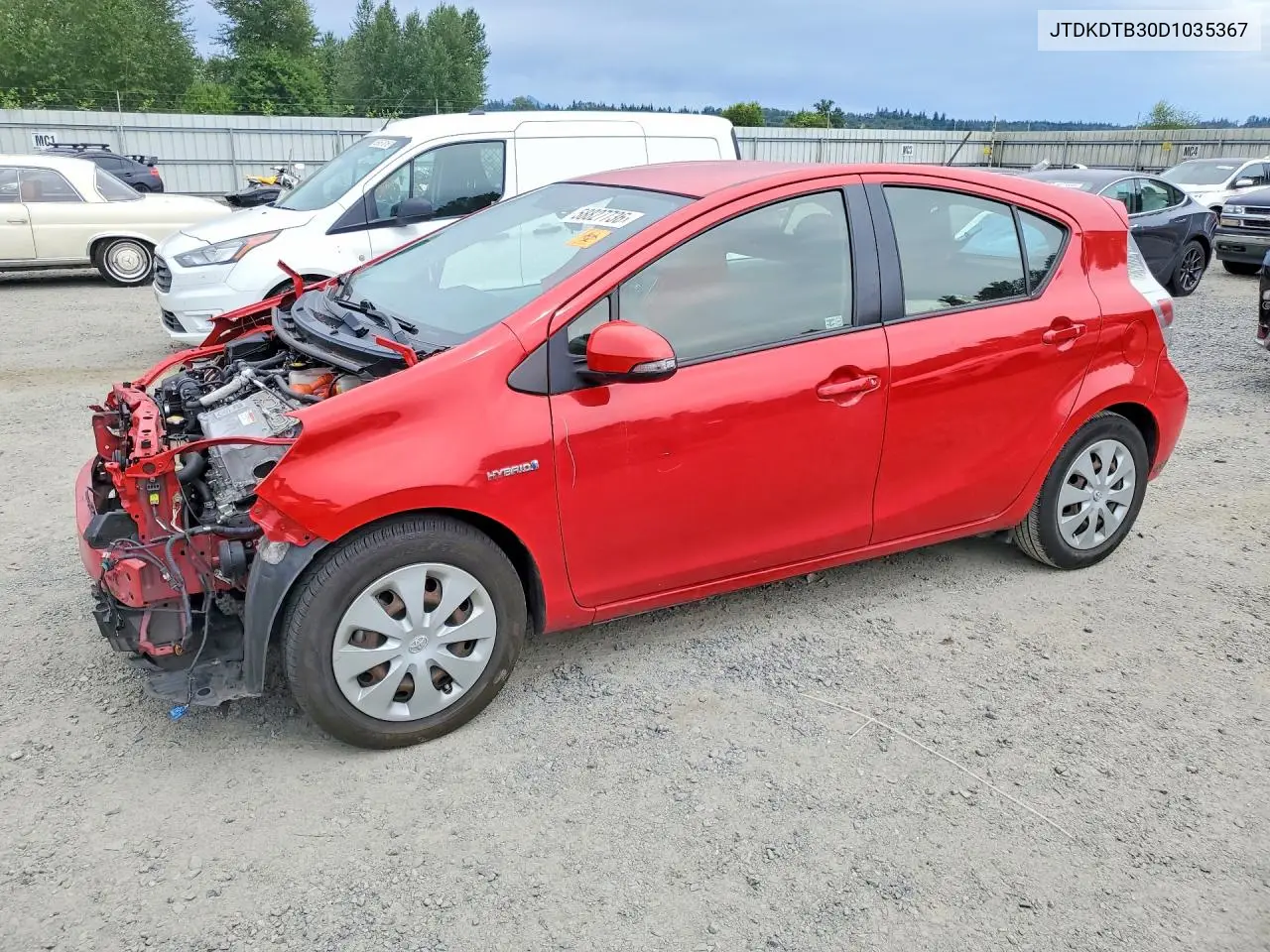 2013 Toyota Prius C Three VIN: JTDKDTB30D1035367 Lot: 58827736