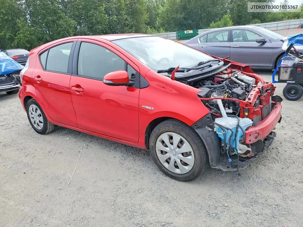 2013 Toyota Prius C Three VIN: JTDKDTB30D1035367 Lot: 58827736