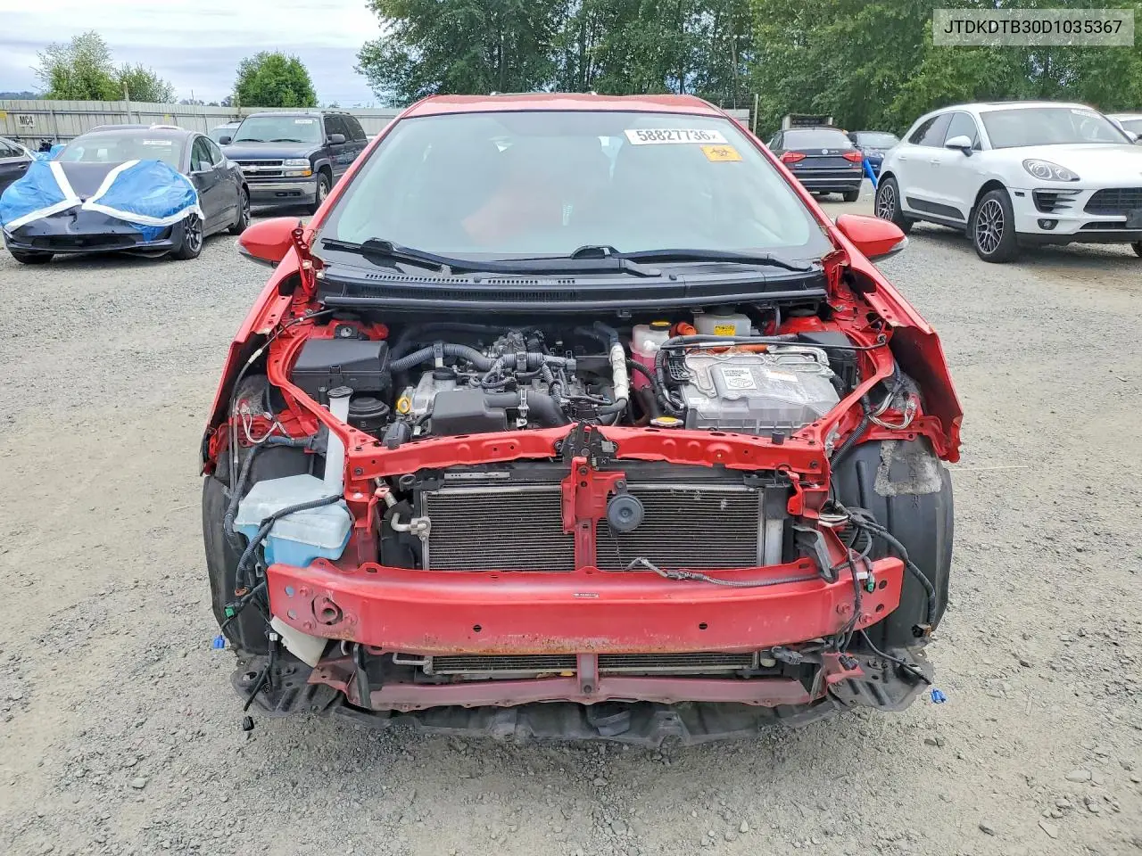2013 Toyota Prius C Three VIN: JTDKDTB30D1035367 Lot: 58827736