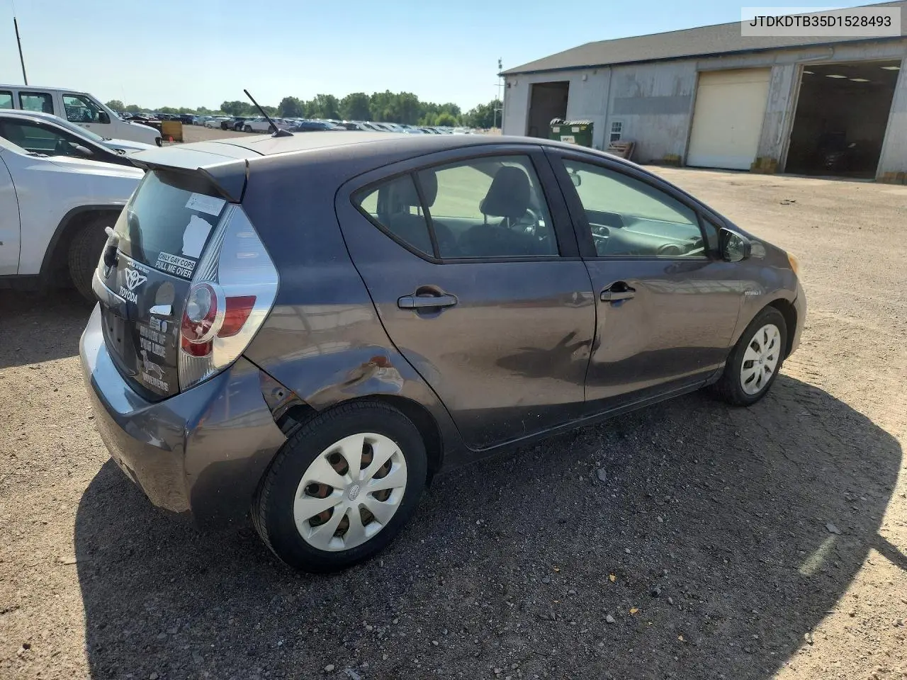 2013 Toyota Prius C Two VIN: JTDKDTB35D1528493 Lot: 60023606
