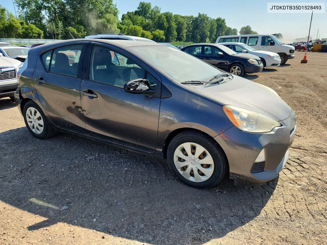 2013 Toyota Prius C Two VIN: JTDKDTB35D1528493 Lot: 60023606