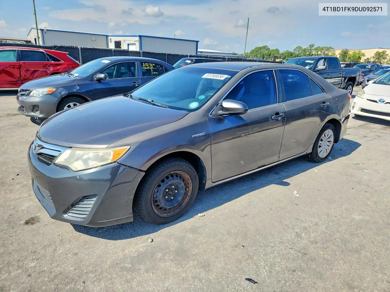 2013 Toyota Camry Hybrid Le VIN: 4T1BD1FK9DU092571 Lot: 61346656