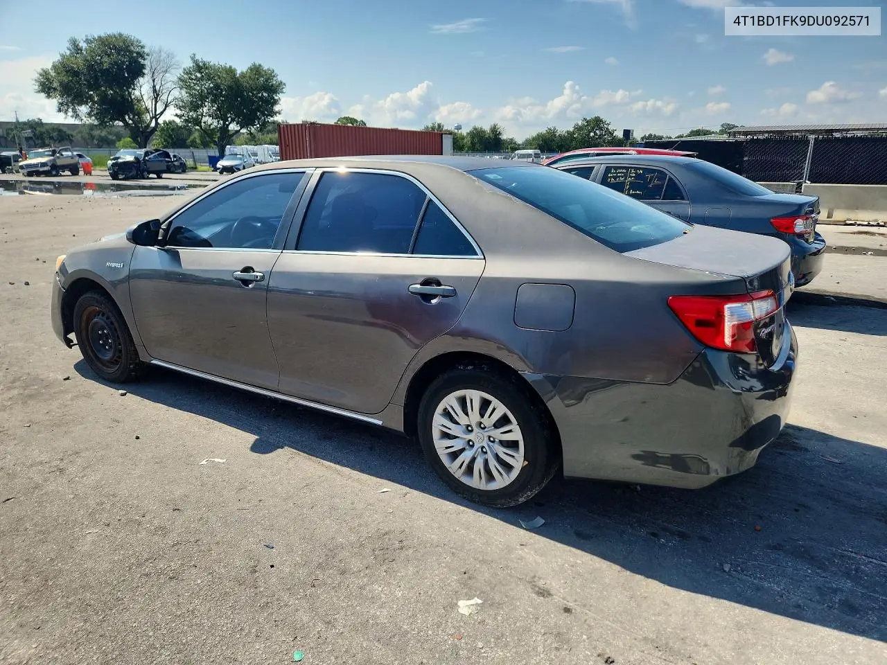 2013 Toyota Camry Hybrid Le VIN: 4T1BD1FK9DU092571 Lot: 61346656