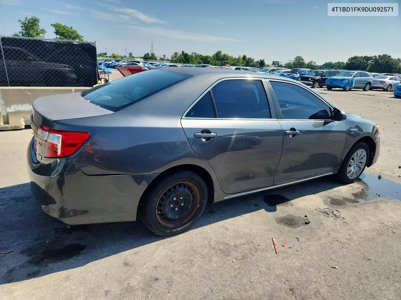 2013 Toyota Camry Hybrid Le VIN: 4T1BD1FK9DU092571 Lot: 61346656