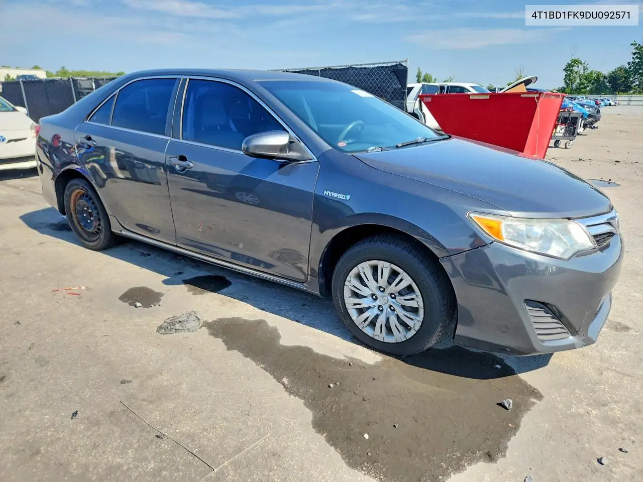 2013 Toyota Camry Hybrid Le VIN: 4T1BD1FK9DU092571 Lot: 61346656