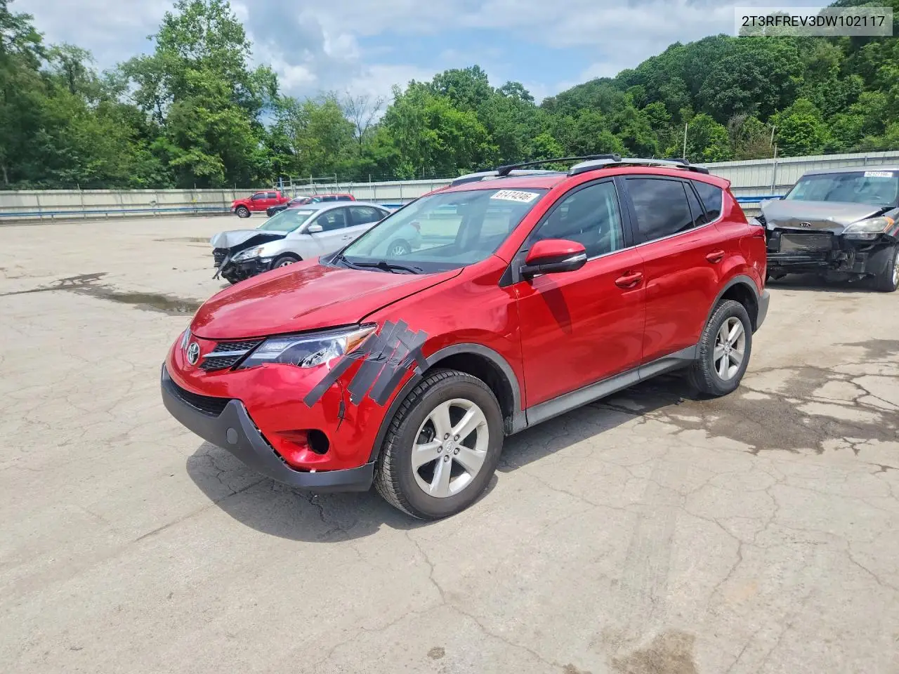 2013 Toyota Rav4 Xle VIN: 2T3RFREV3DW102117 Lot: 61474246