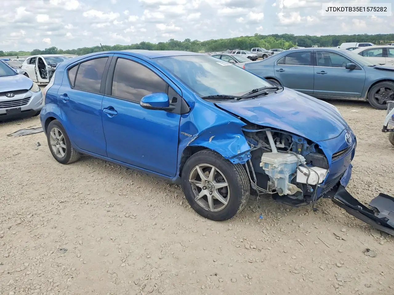 2014 Toyota Prius C Two VIN: JTDKDTB35E1575282 Lot: 55122656
