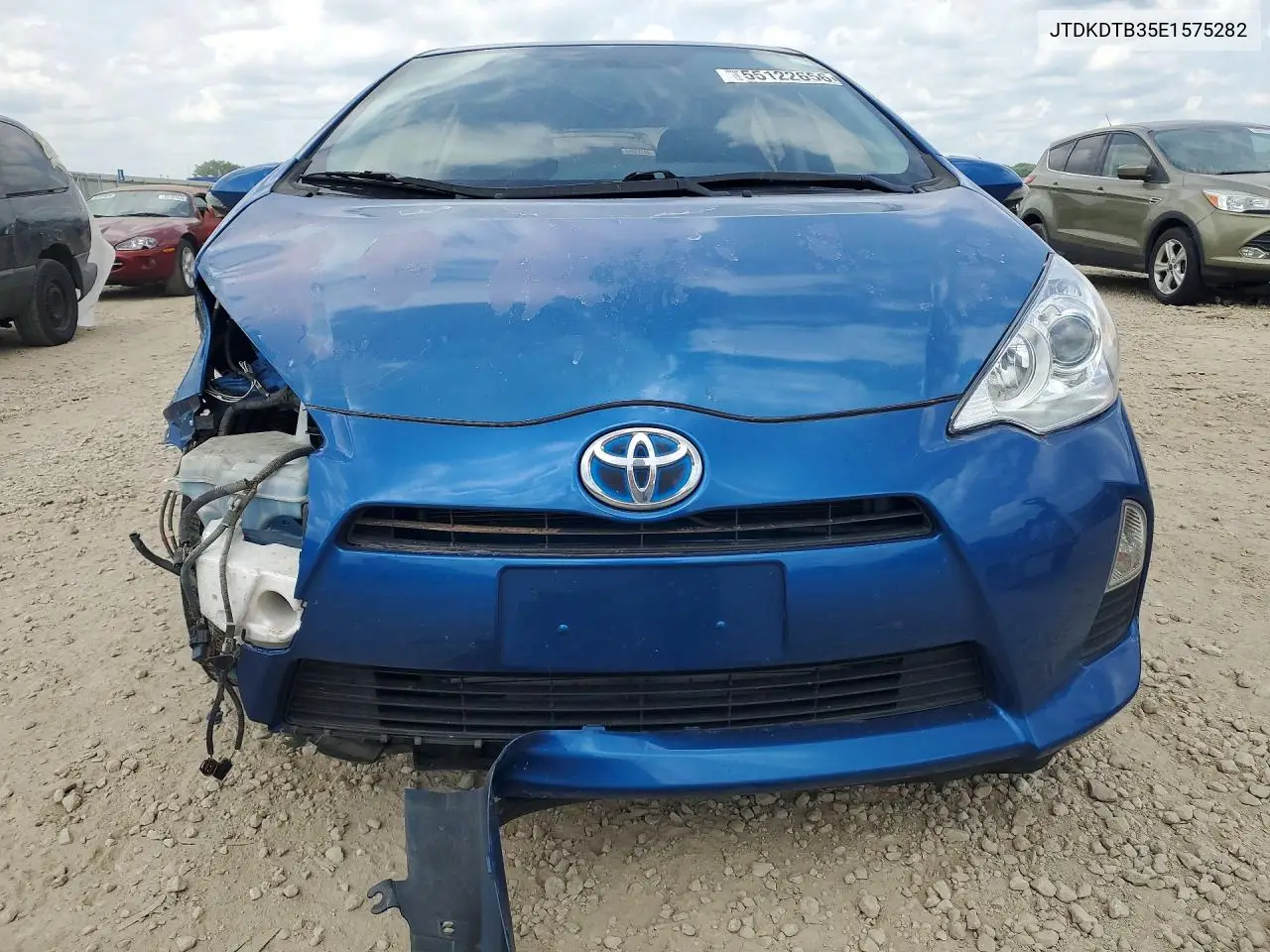 2014 Toyota Prius C Two VIN: JTDKDTB35E1575282 Lot: 55122656
