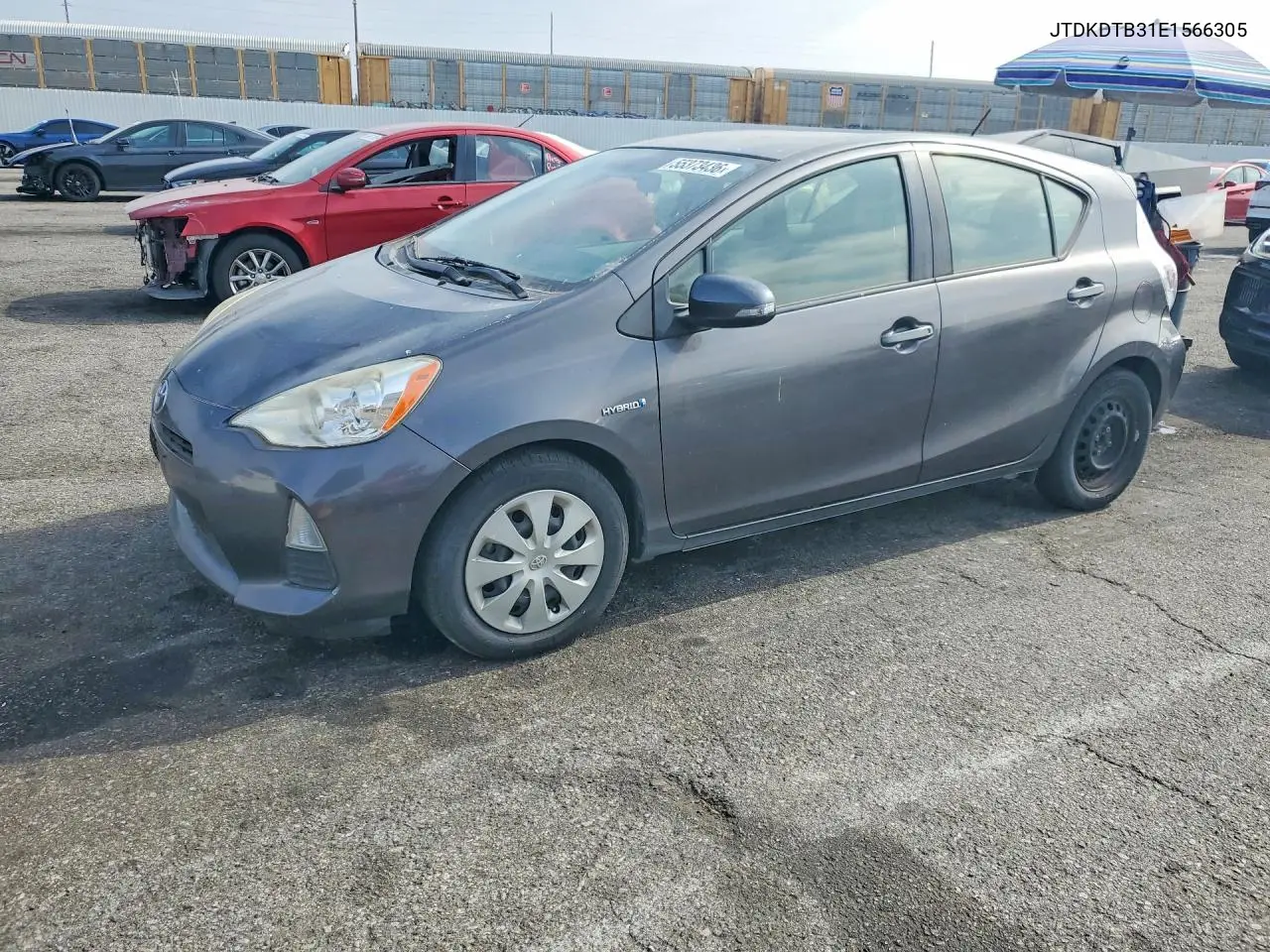 2014 Toyota Prius C One VIN: JTDKDTB31E1566305 Lot: 55373436