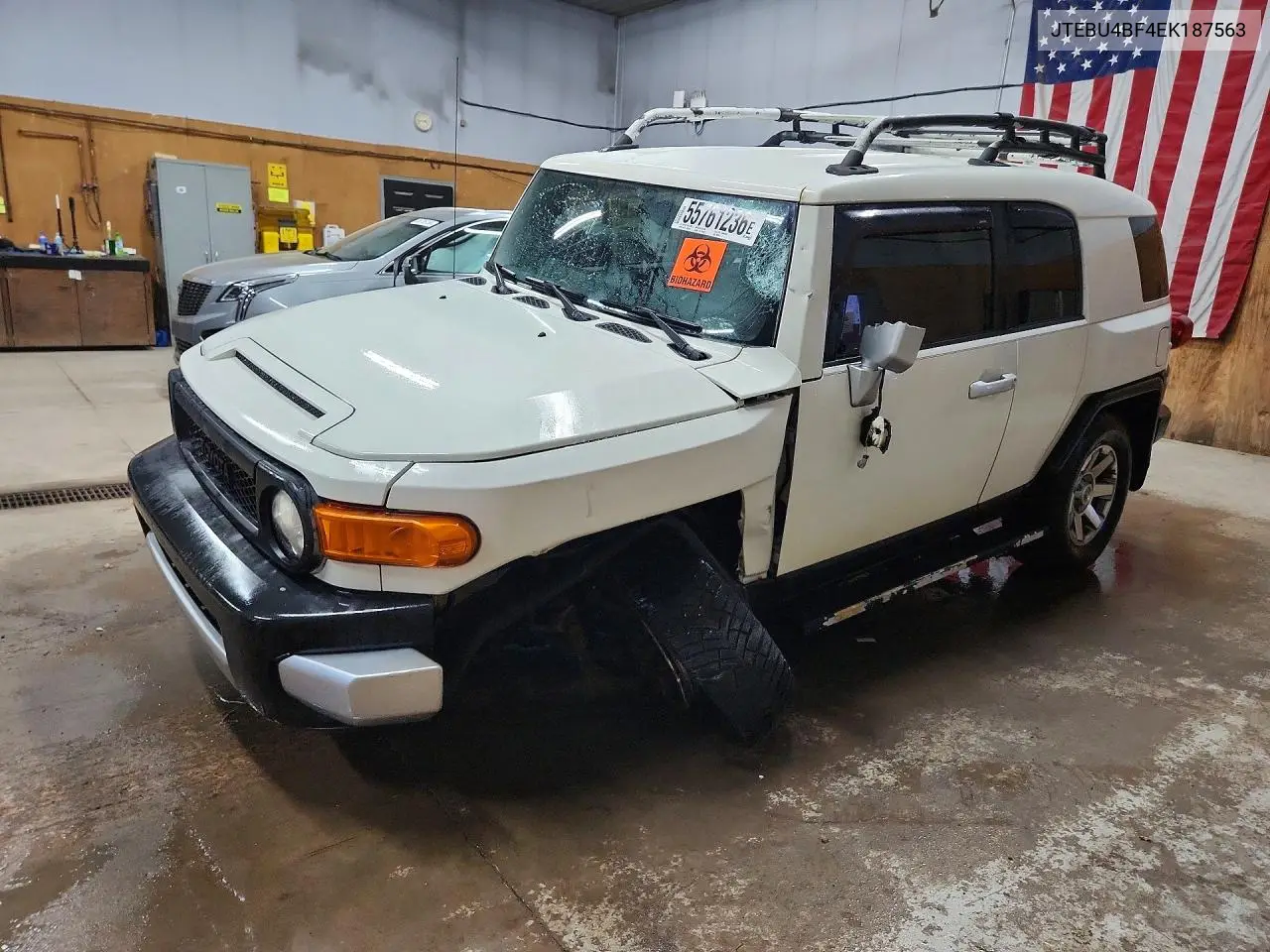 2014 Toyota Fj Cruiser Base VIN: JTEBU4BF4EK187563 Lot: 55761236