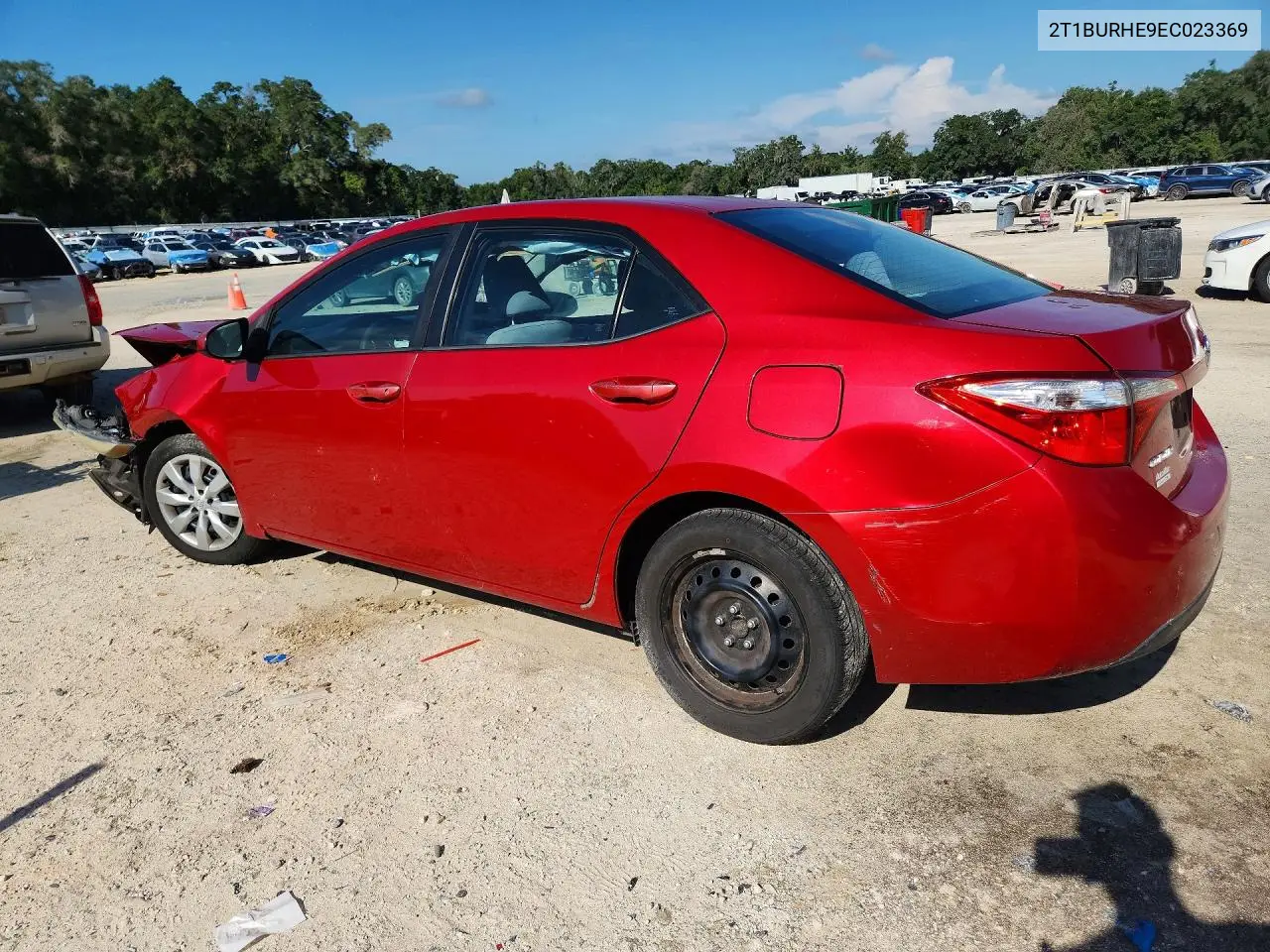 2014 Toyota Corolla Le VIN: 2T1BURHE9EC023369 Lot: 56738566