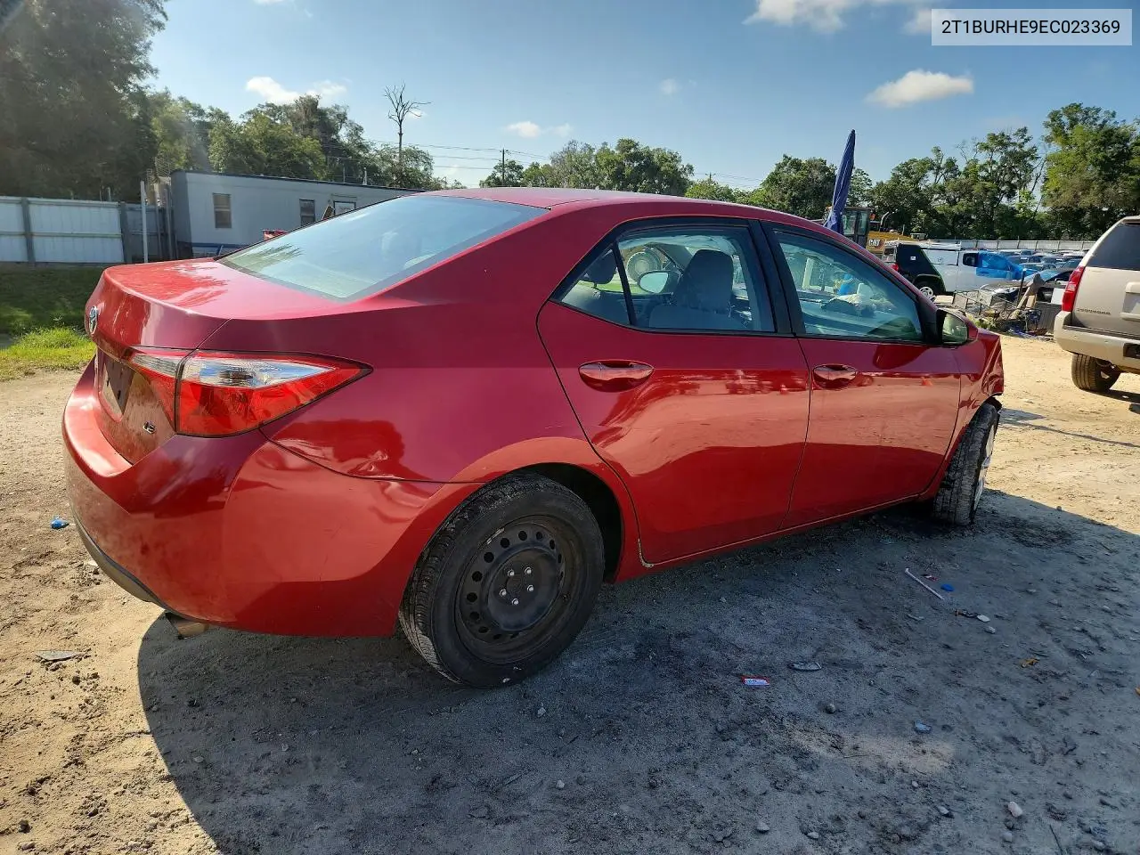 2014 Toyota Corolla Le VIN: 2T1BURHE9EC023369 Lot: 56738566