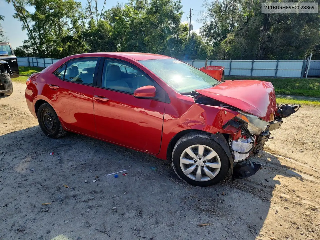 2014 Toyota Corolla Le VIN: 2T1BURHE9EC023369 Lot: 56738566