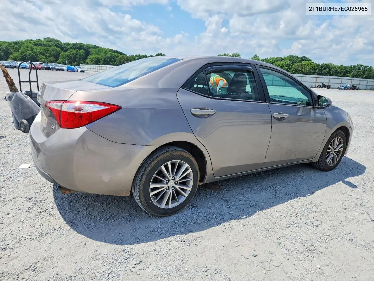 2014 Toyota Corolla Le Plus VIN: 2T1BURHE7EC026965 Lot: 56841176