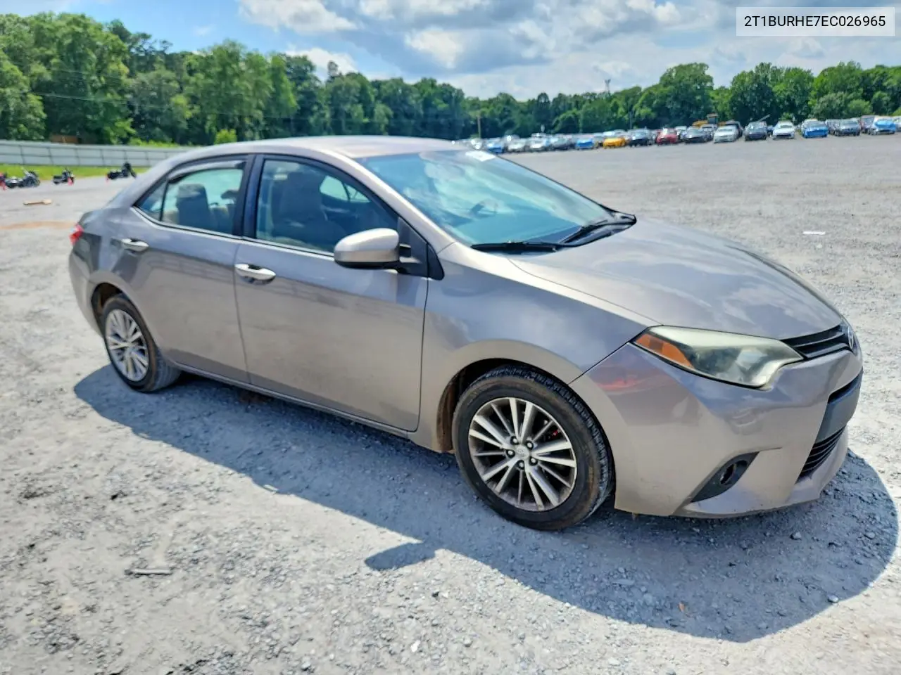 2014 Toyota Corolla Le Plus VIN: 2T1BURHE7EC026965 Lot: 56841176