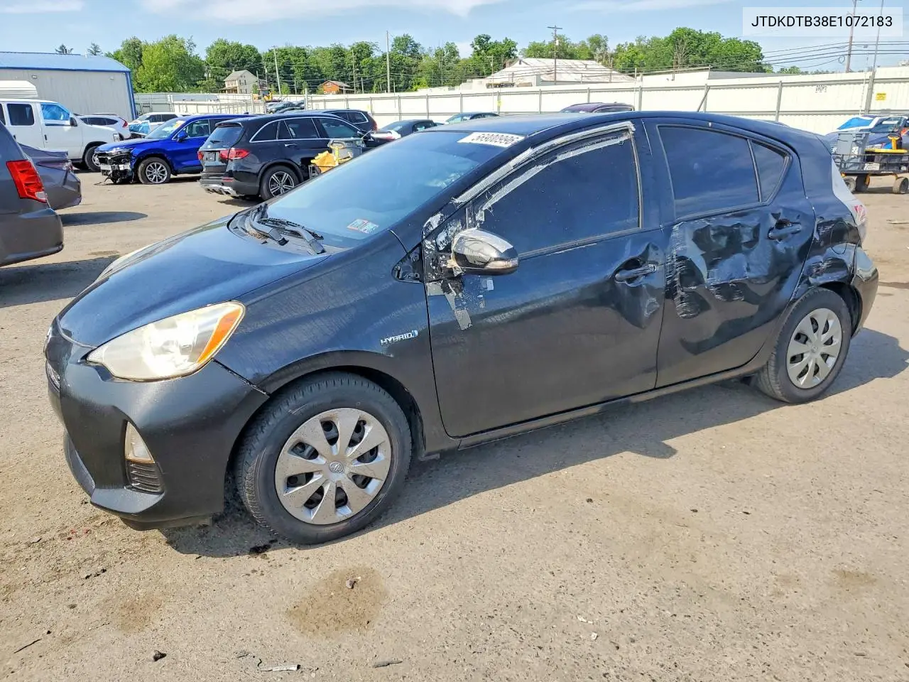 2014 Toyota Prius C Two VIN: JTDKDTB38E1072183 Lot: 56900996