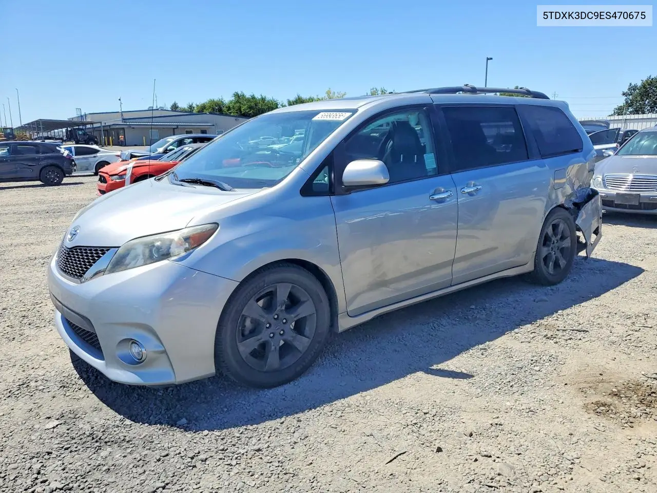 2014 Toyota Sienna Sport VIN: 5TDXK3DC9ES470675 Lot: 56993656