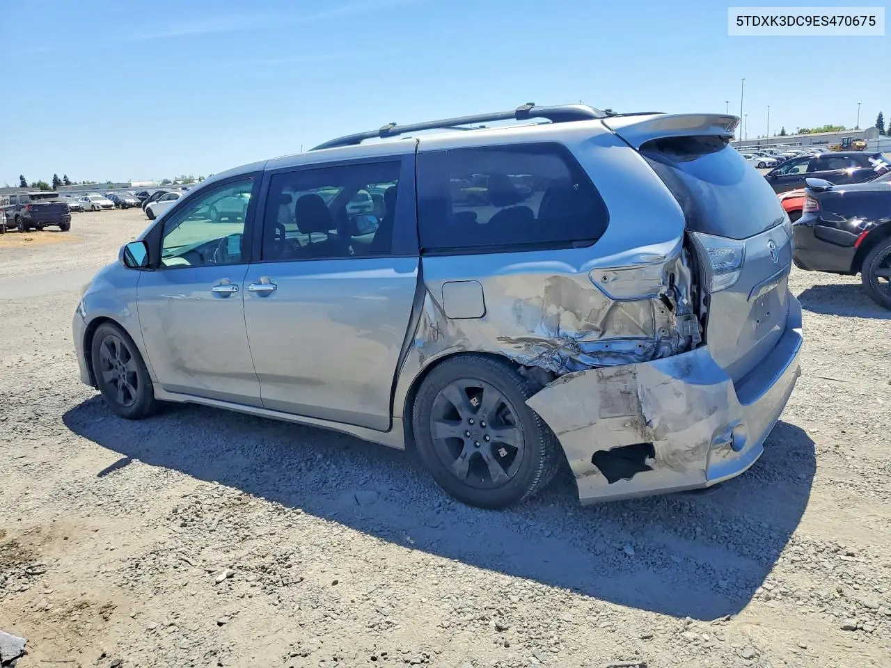 2014 Toyota Sienna Sport VIN: 5TDXK3DC9ES470675 Lot: 56993656