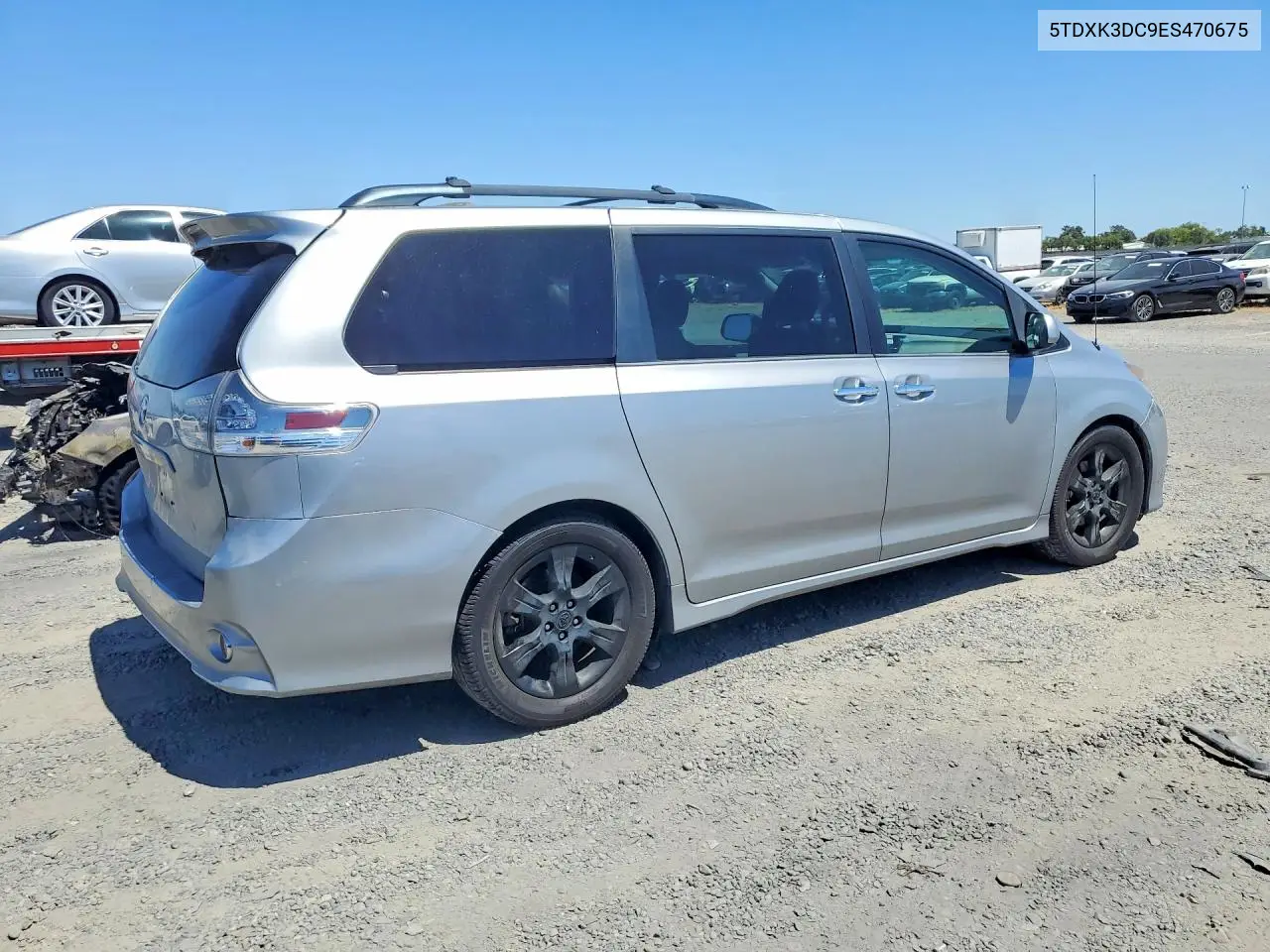 2014 Toyota Sienna Sport VIN: 5TDXK3DC9ES470675 Lot: 56993656
