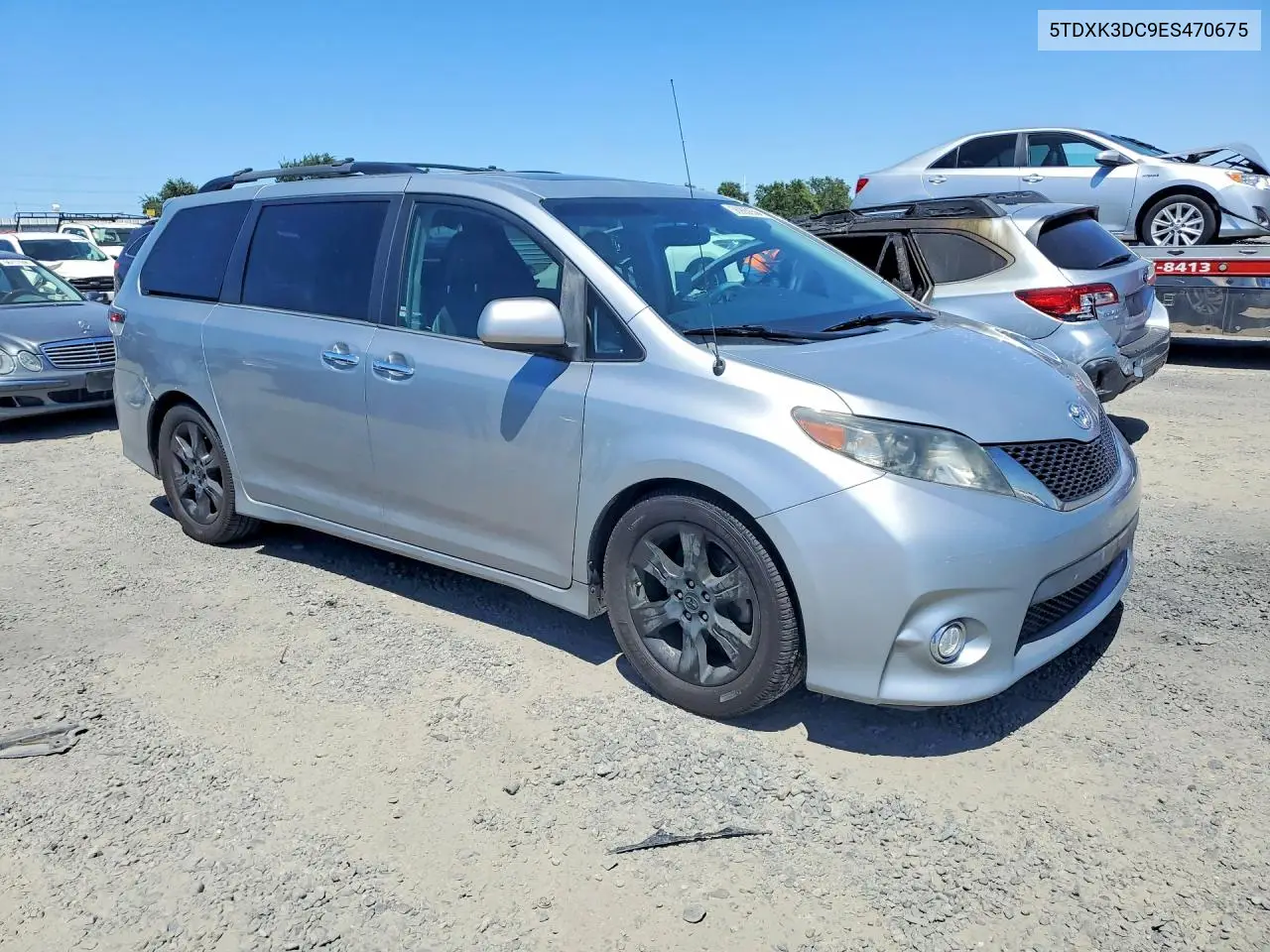 2014 Toyota Sienna Sport VIN: 5TDXK3DC9ES470675 Lot: 56993656