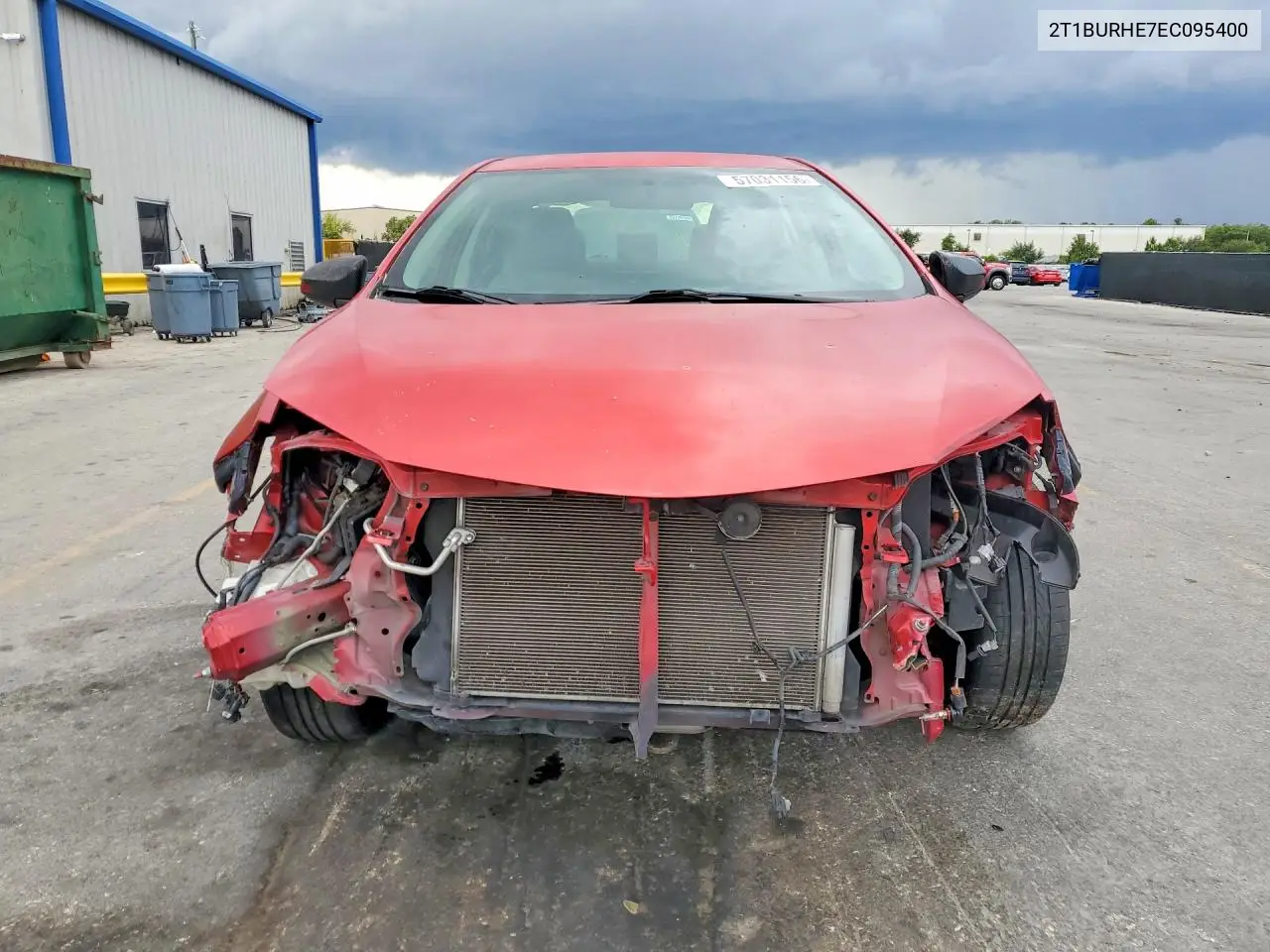 2014 Toyota Corolla Le VIN: 2T1BURHE7EC095400 Lot: 57031156