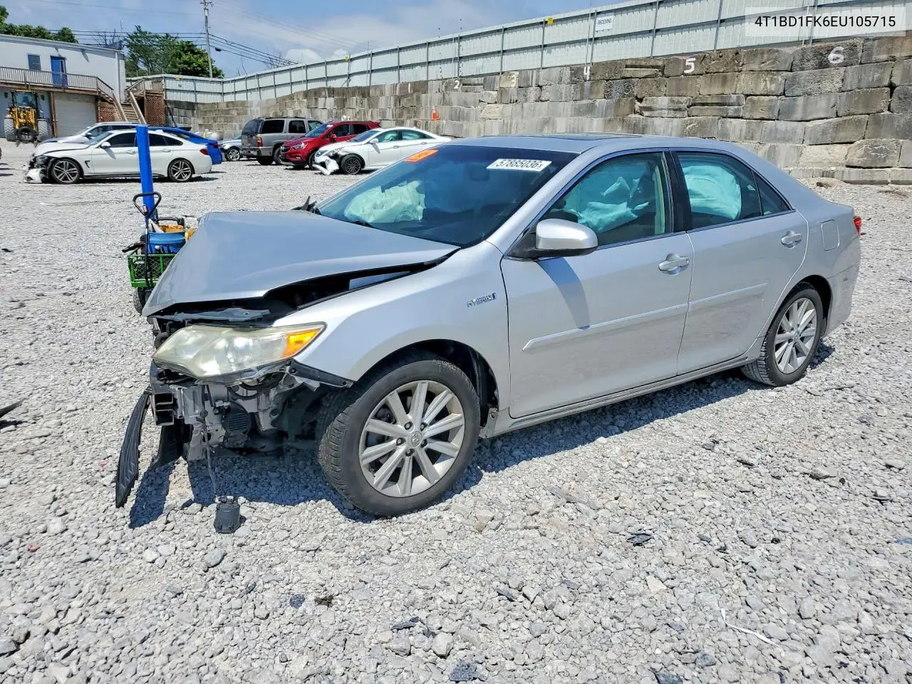 2014 Toyota Camry Hybrid Xle VIN: 4T1BD1FK6EU105715 Lot: 57885036