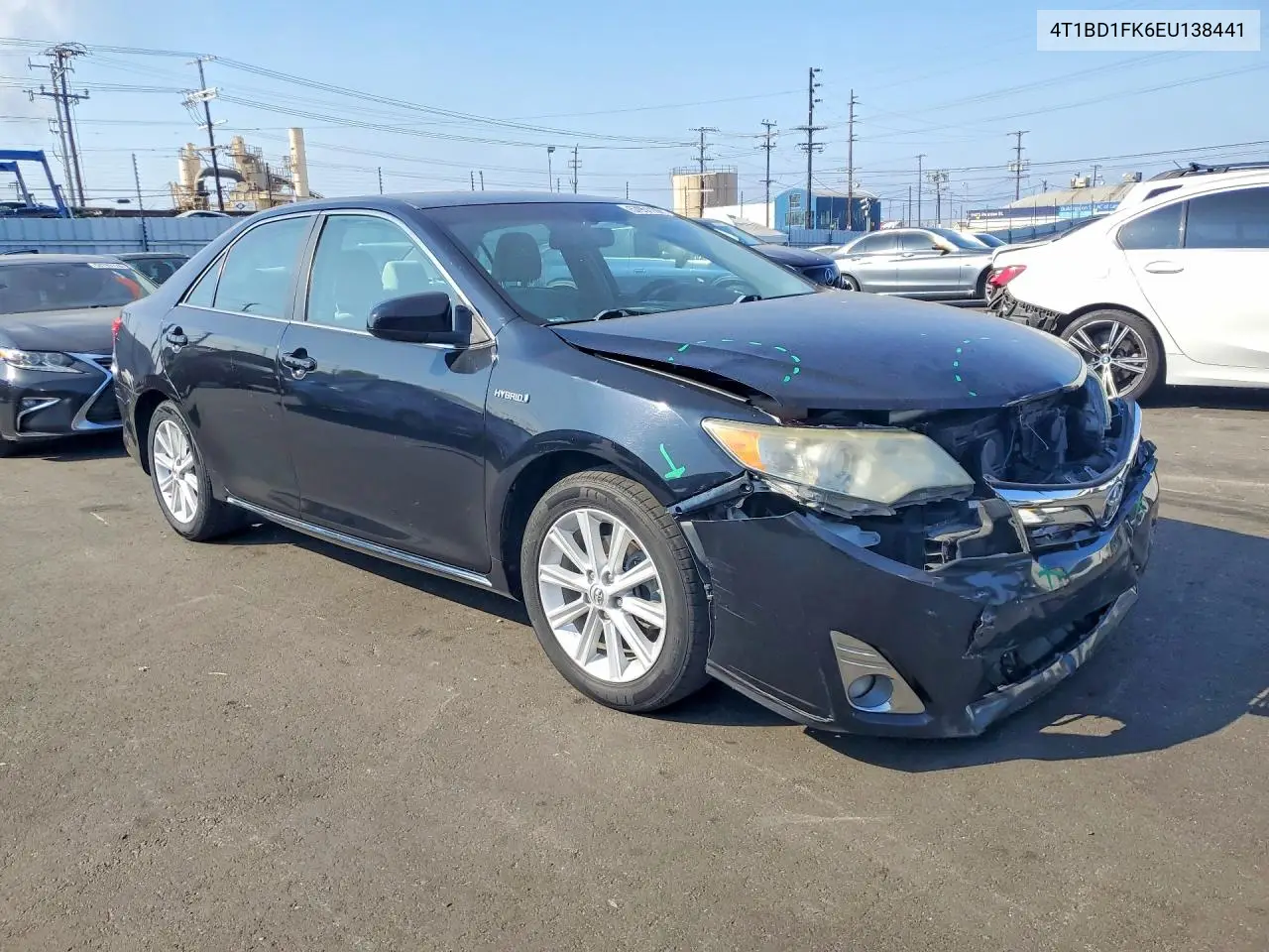 2014 Toyota Camry Hybrid Xle VIN: 4T1BD1FK6EU138441 Lot: 57951136