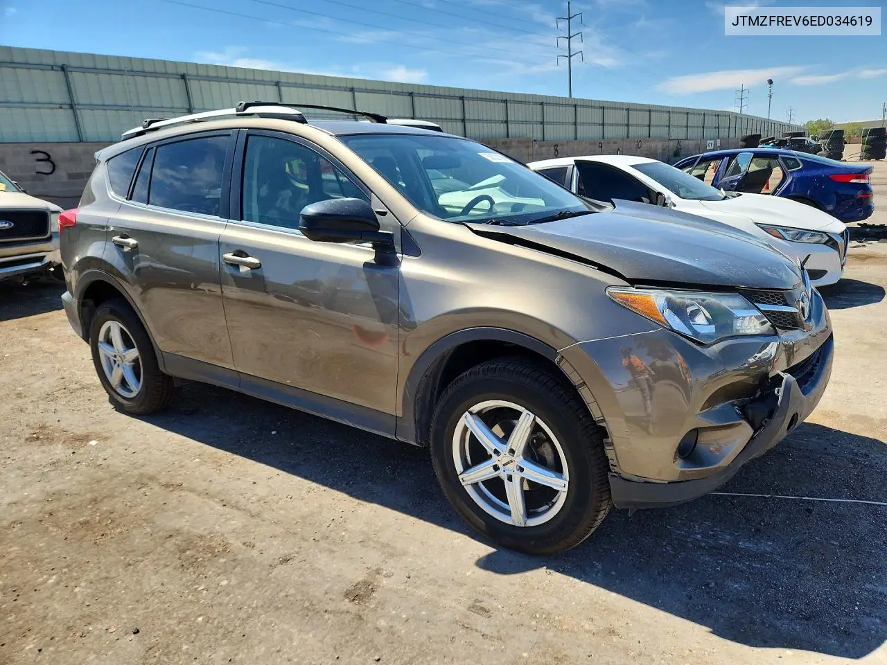 2014 Toyota Rav4 Le VIN: JTMZFREV6ED034619 Lot: 58322186