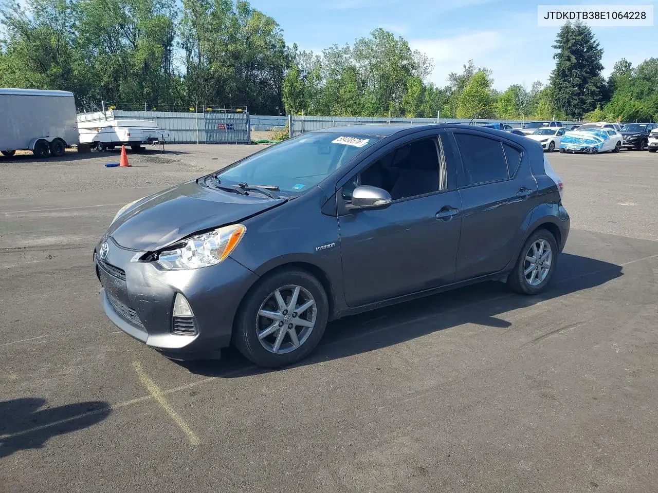 2014 Toyota Prius C Three VIN: JTDKDTB38E1064228 Lot: 58498576