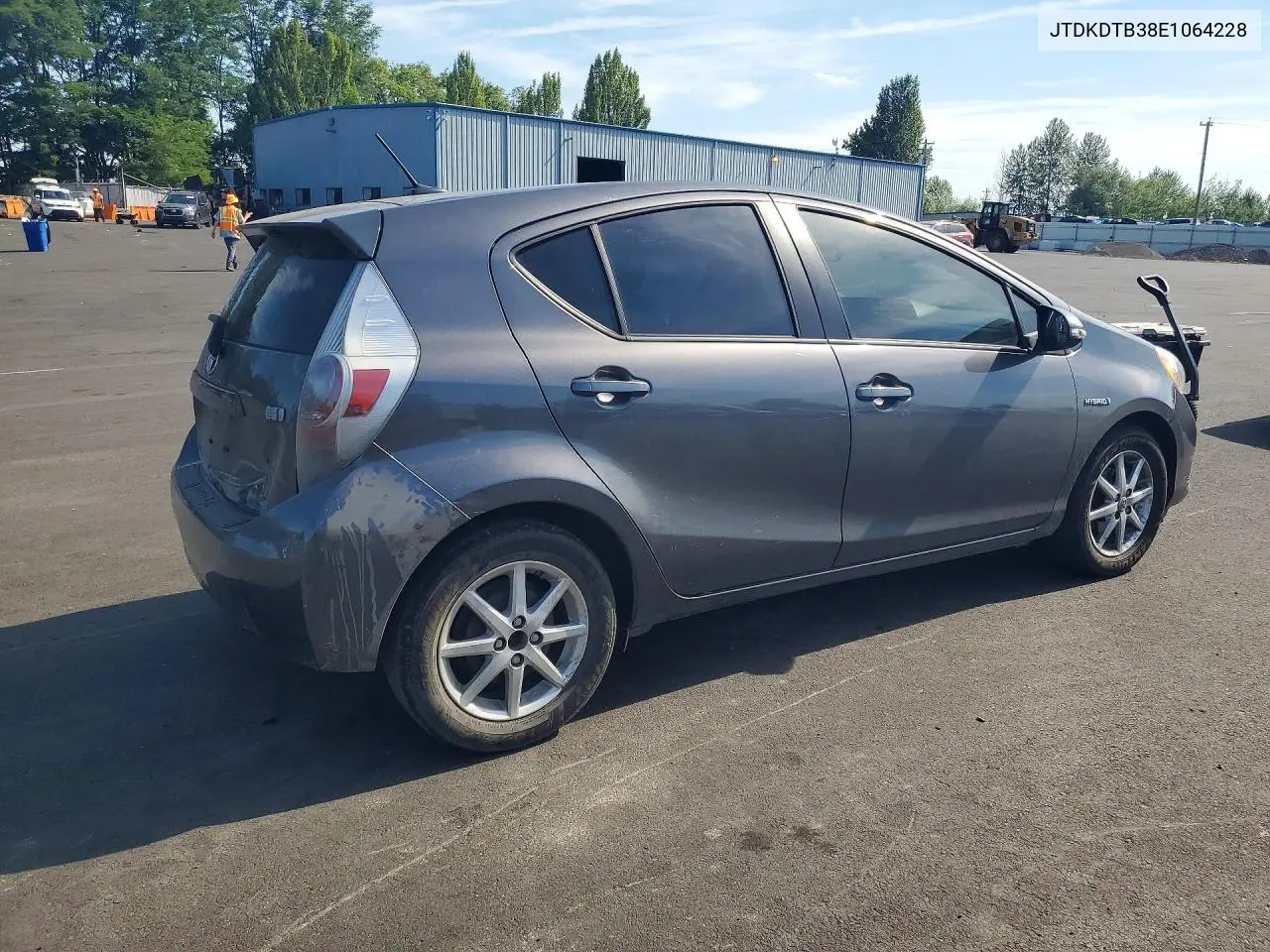 2014 Toyota Prius C Three VIN: JTDKDTB38E1064228 Lot: 58498576