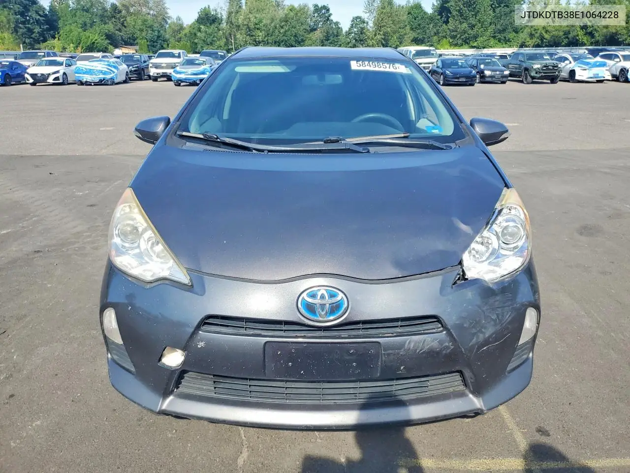 2014 Toyota Prius C Three VIN: JTDKDTB38E1064228 Lot: 58498576