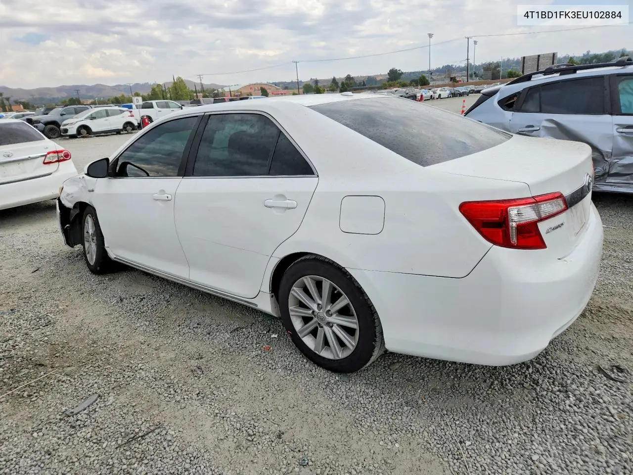 2014 Toyota Camry Hybrid Xle VIN: 4T1BD1FK3EU102884 Lot: 58556476