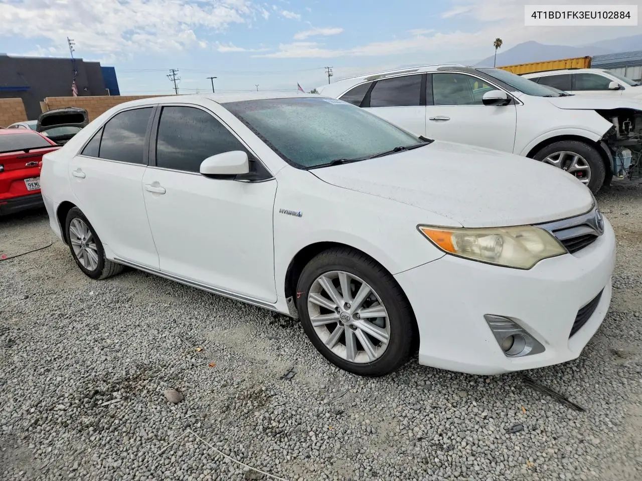 2014 Toyota Camry Hybrid Xle VIN: 4T1BD1FK3EU102884 Lot: 58556476