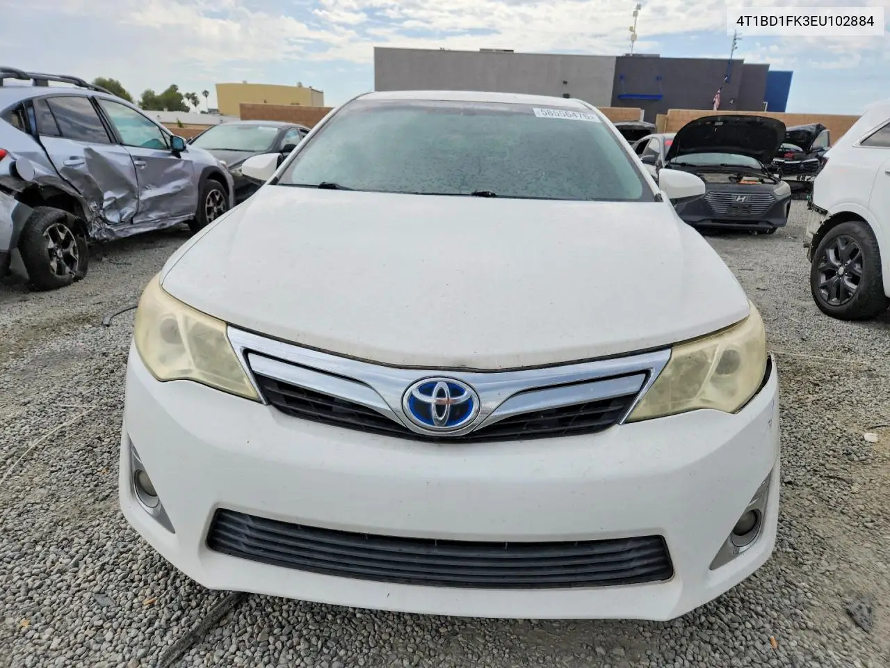 2014 Toyota Camry Hybrid Xle VIN: 4T1BD1FK3EU102884 Lot: 58556476