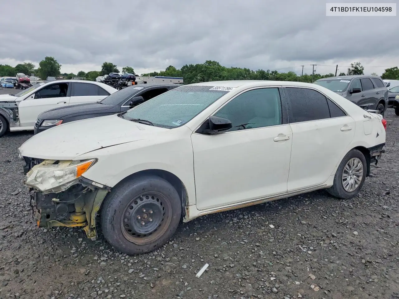 2014 Toyota Camry Hybrid Le VIN: 4T1BD1FK1EU104598 Lot: 58571796