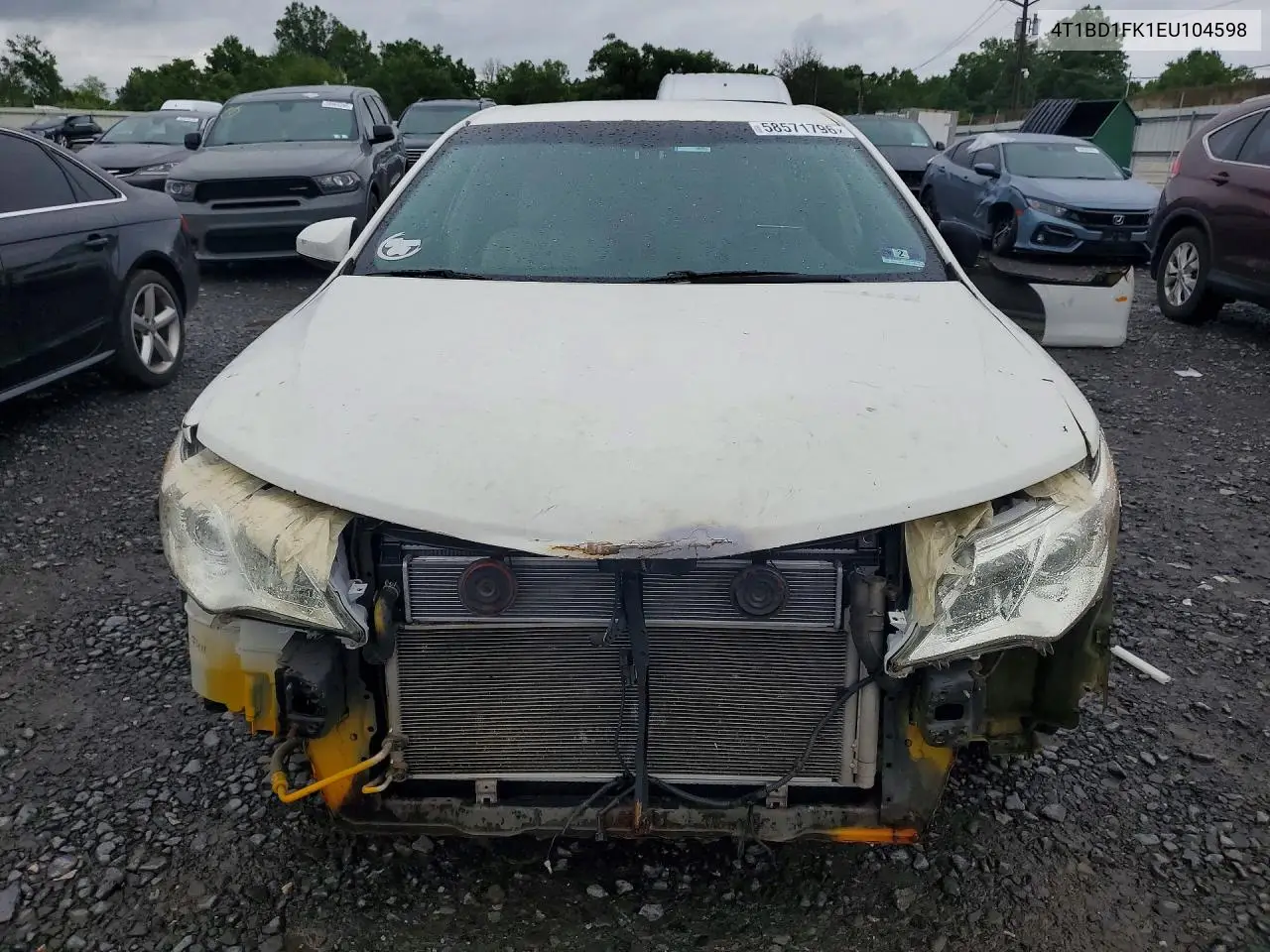 2014 Toyota Camry Hybrid Le VIN: 4T1BD1FK1EU104598 Lot: 58571796