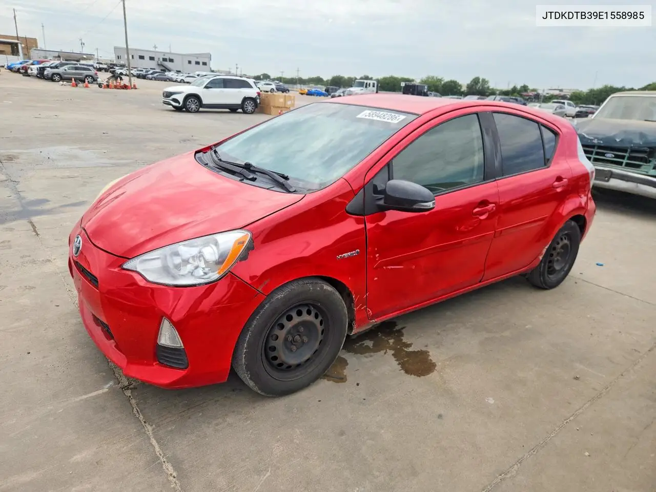 2014 Toyota Prius C One VIN: JTDKDTB39E1558985 Lot: 58948286
