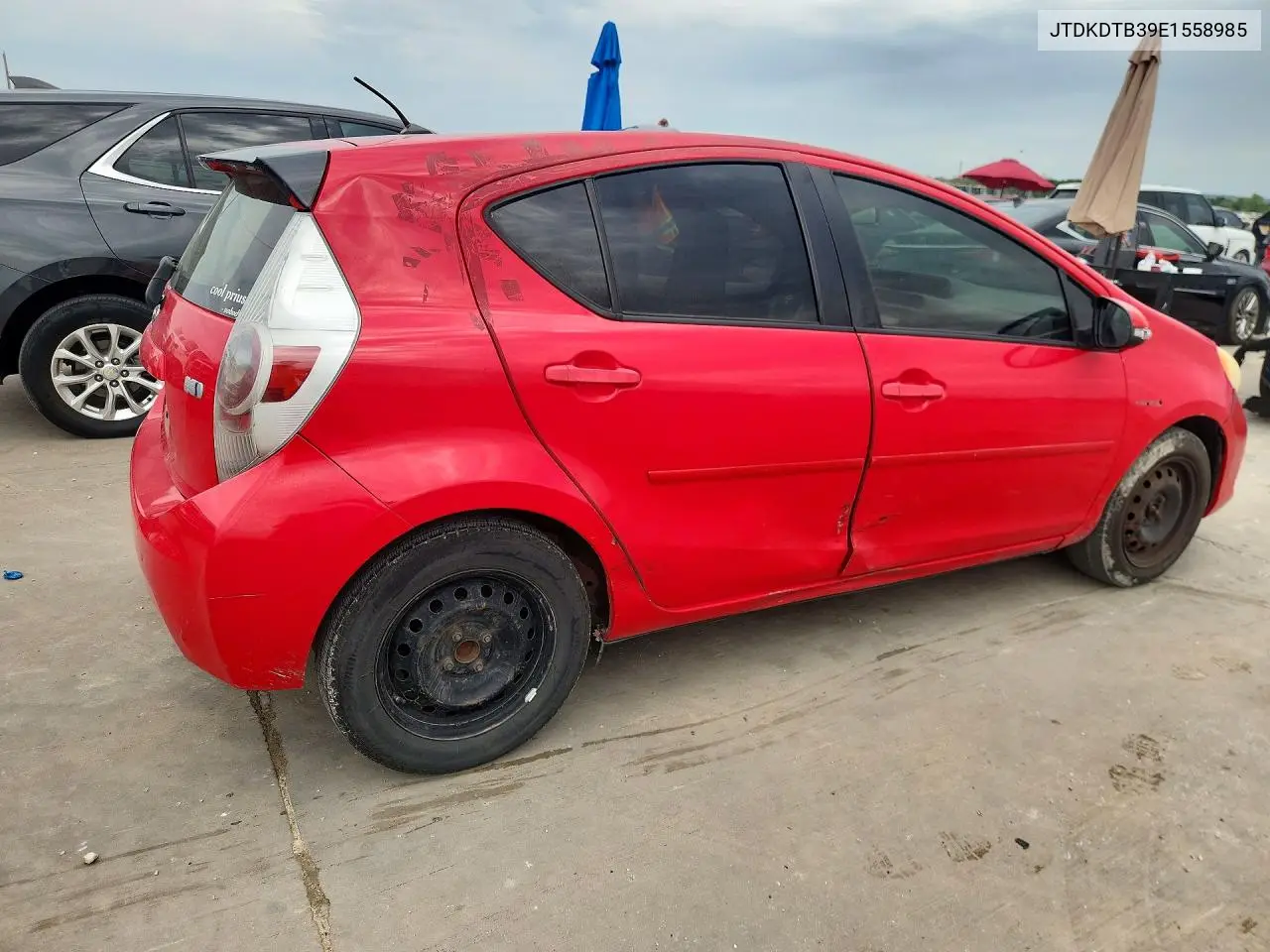 2014 Toyota Prius C One VIN: JTDKDTB39E1558985 Lot: 58948286