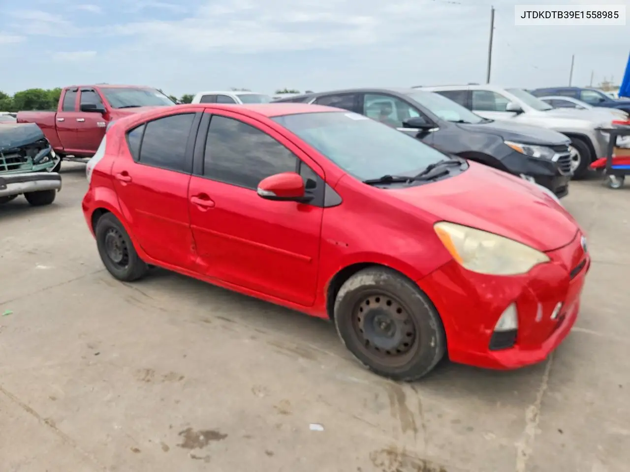 2014 Toyota Prius C One VIN: JTDKDTB39E1558985 Lot: 58948286