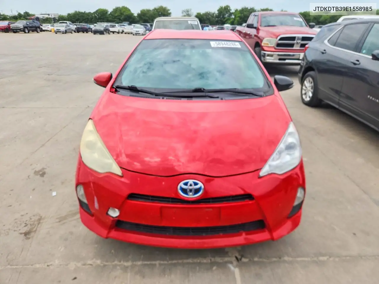 2014 Toyota Prius C One VIN: JTDKDTB39E1558985 Lot: 58948286
